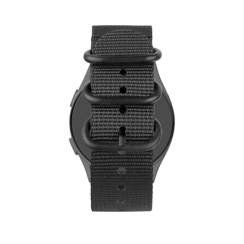 Bandz Suunto Race (S) nylon band met gesp (zwart)