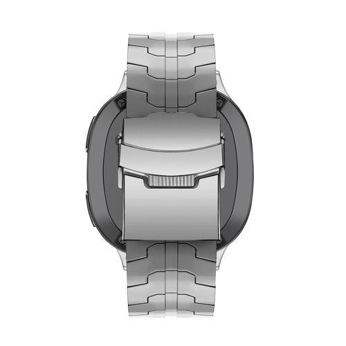 Bandz Samsung Galaxy Watch 8 - 44mm titanium band 'Iron' (zilver)