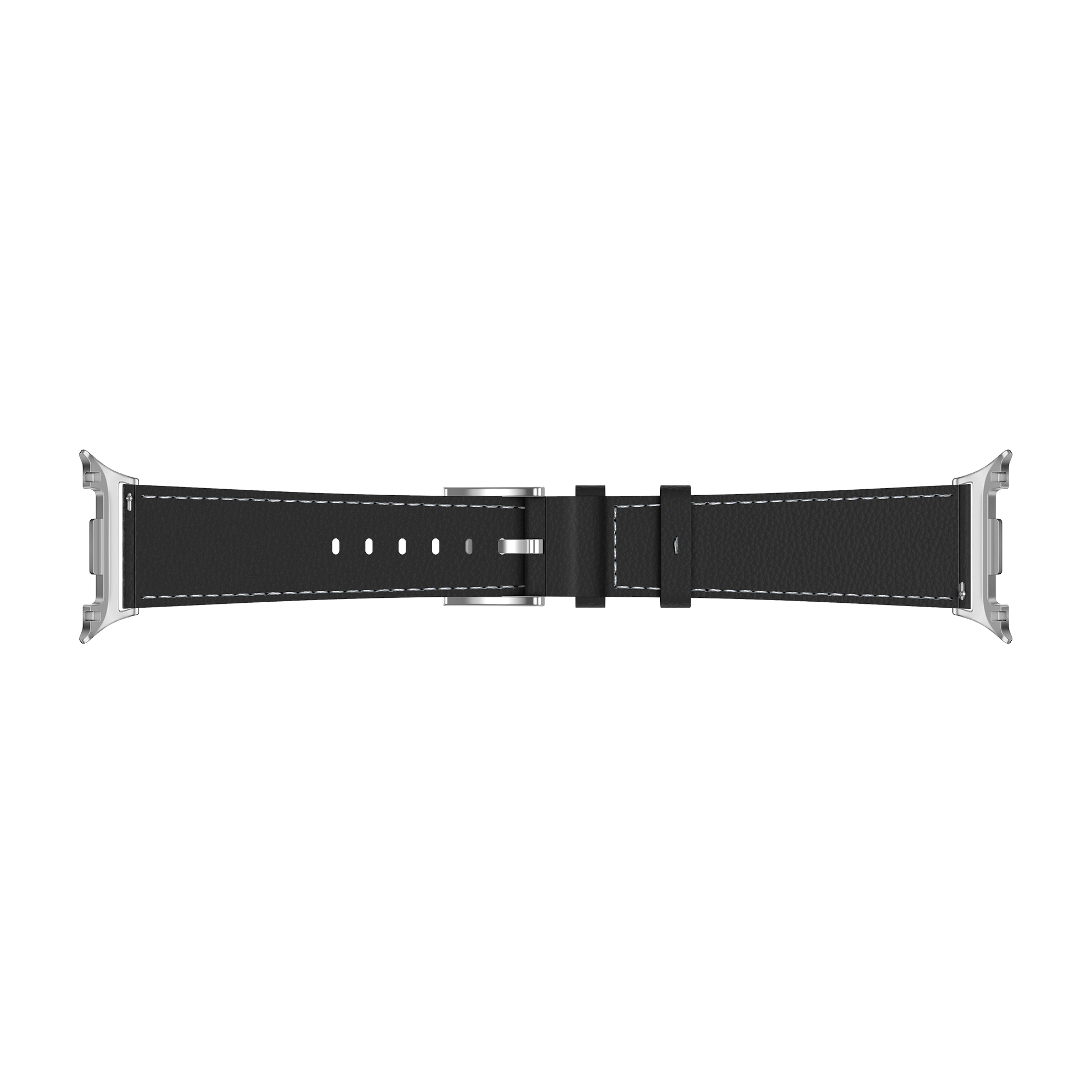 Samsung Galaxy Watch 8 - 40mm leren grain band (zwart)