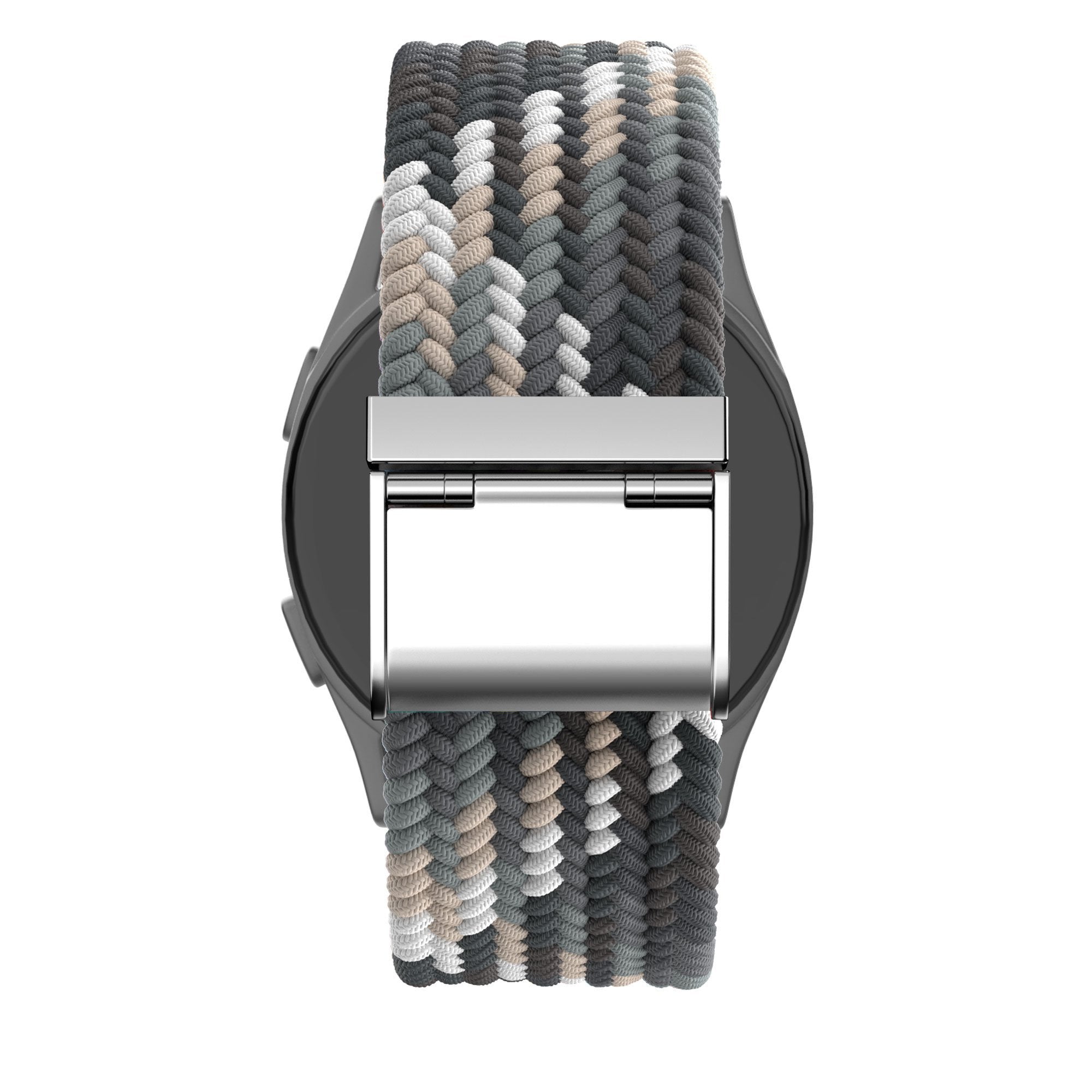 Bandz Garmin Venu SQ gevlochten nylon band (zwart mix)