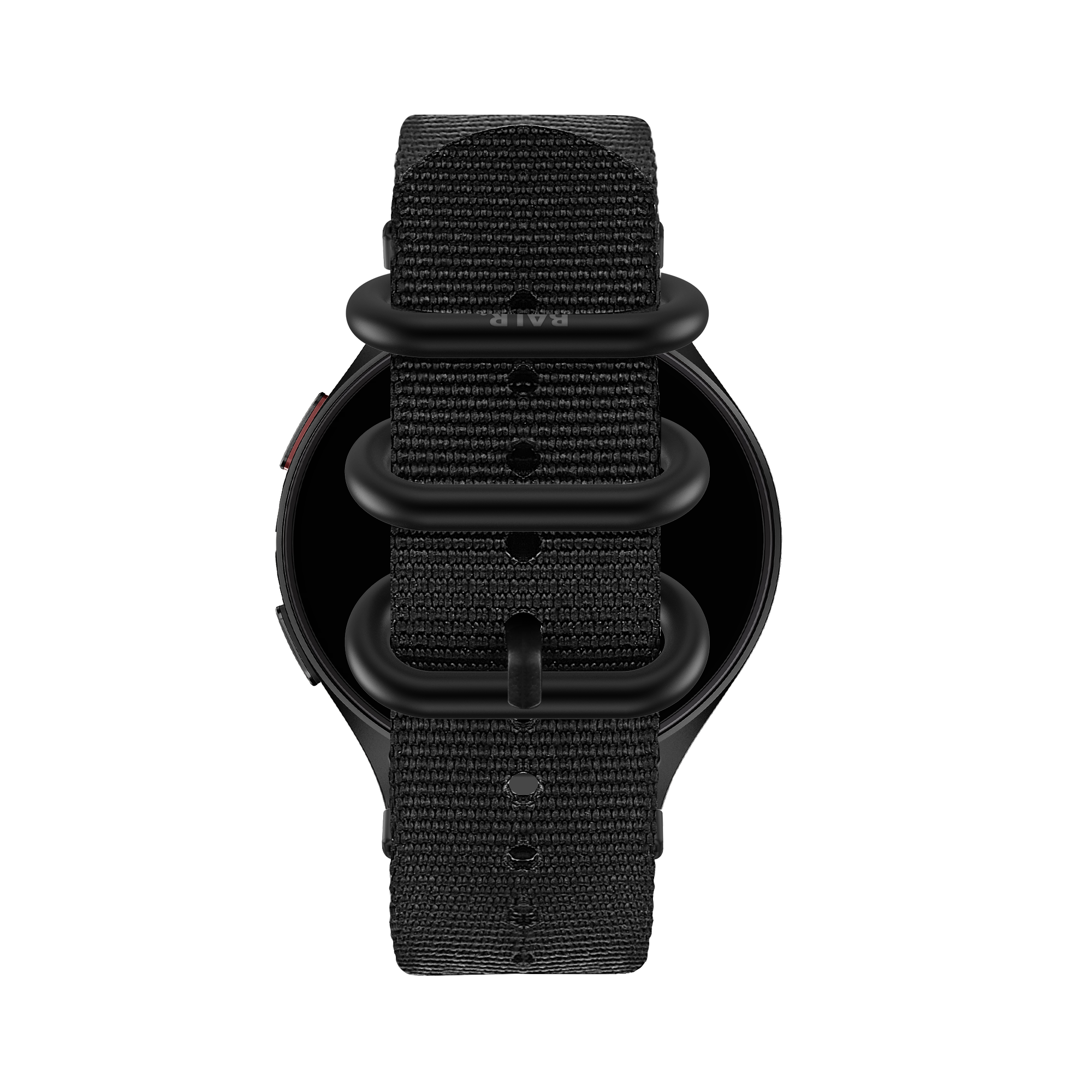 BALR Samsung Galaxy Watch FE nylon band met gesp (zwart)
