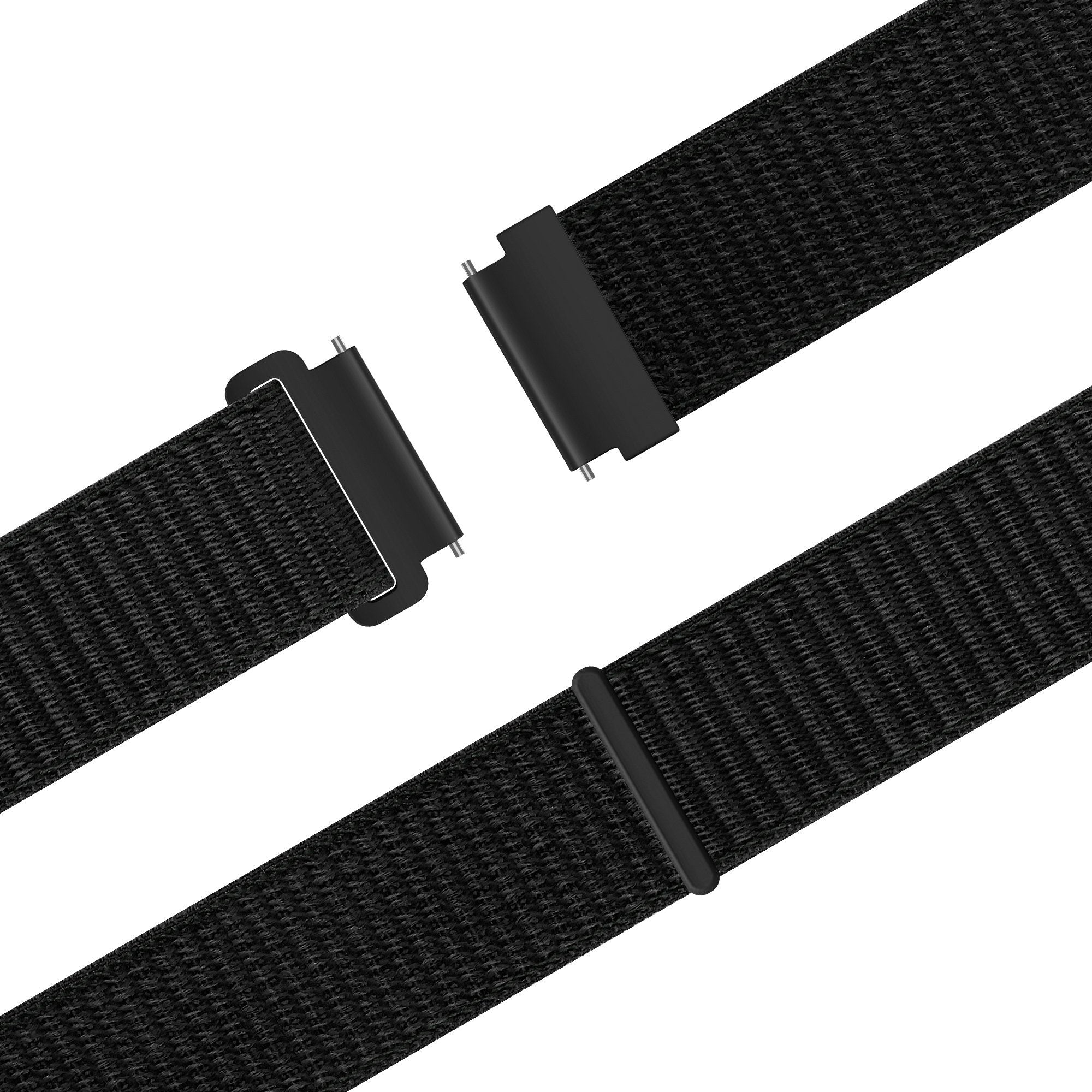 Bandz Withings Steel HR Sport nylon band 'Easy fit' (zwart)