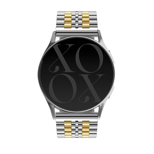 xoxo Wildhearts Fossil Gen 5e 44mm stalen bandje (zilver/goud) 