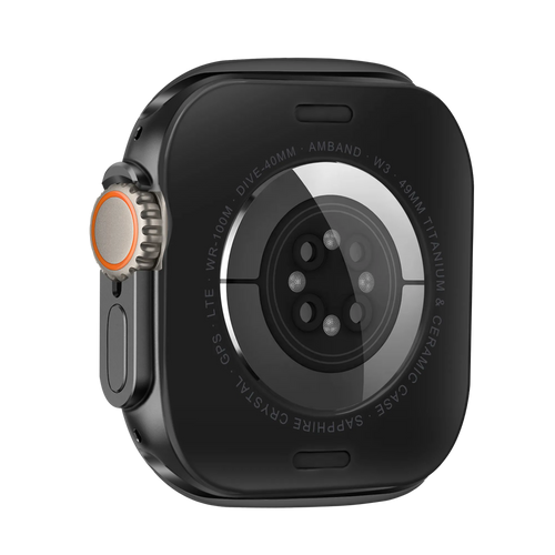 Bandz Apple Watch Ultra - 49mm metalen hoesje (zwart)