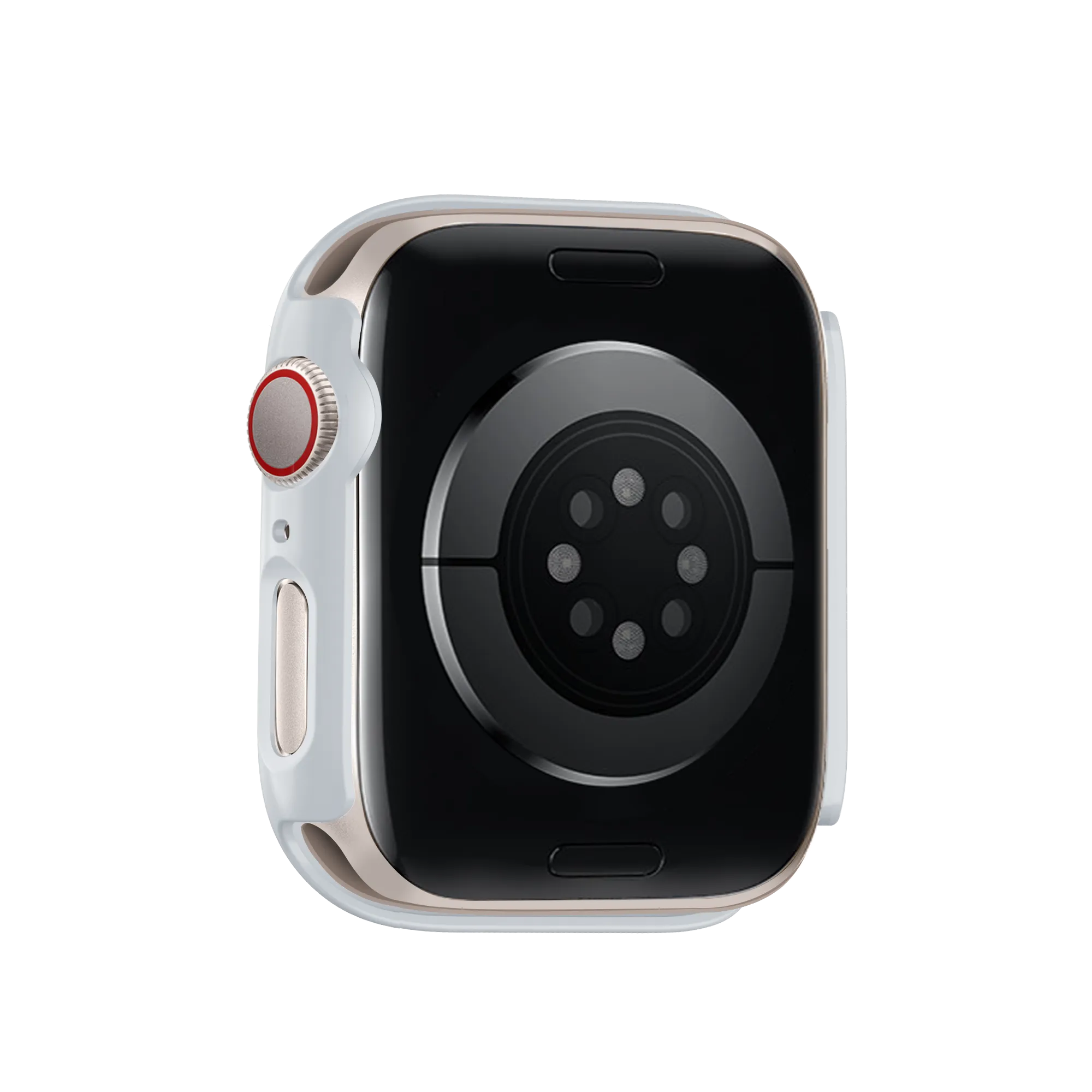 Bandz Apple Watch 10 & 11 PC hoesje met glas (zilver)
