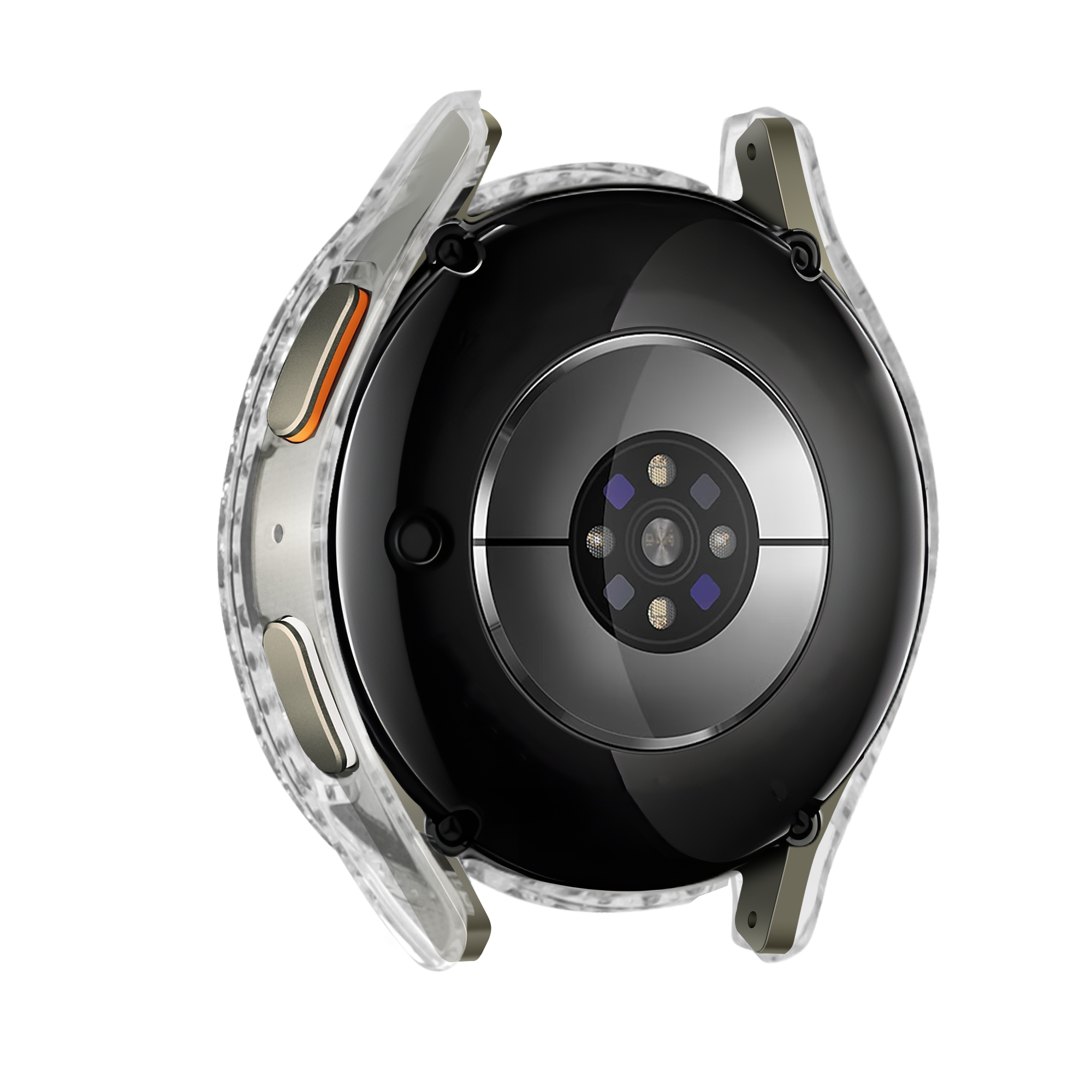 Samsung Galaxy Watch 7 - 40mm Diamond hoesje met glas (transparant)