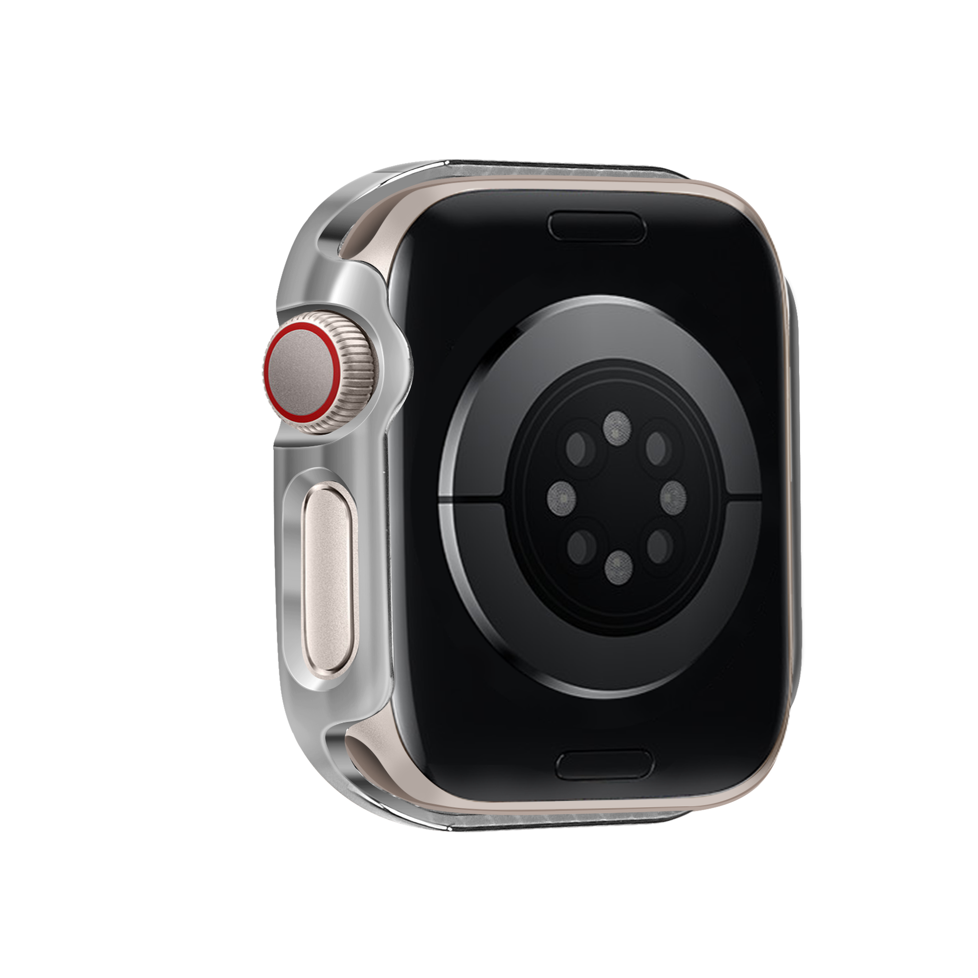 Bandz Apple Watch 10 - 42mm Diamond Case with Glass (Silver)