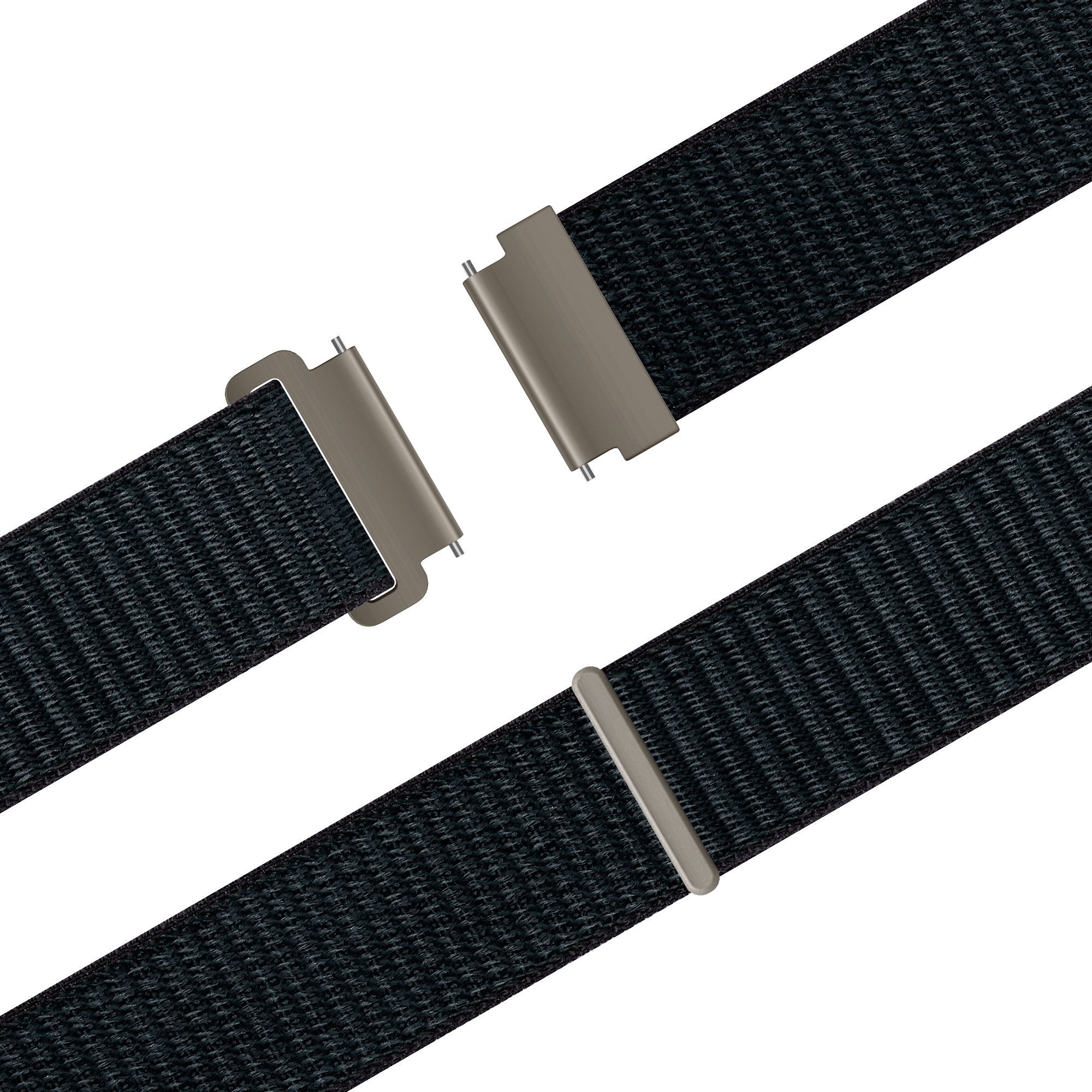Bandz Samsung Galaxy Watch 6 - 40mm nylon band 'Easy fit' (grijsblauw)