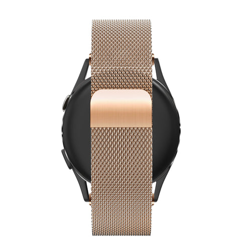 Bandz Garmin Venu 4 - 41mm Milanese loop band (rosé goud)