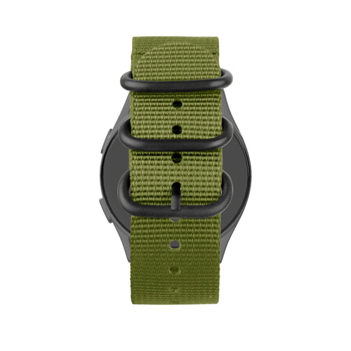 Bandz OnePlus Watch 3 nylon band met gesp (groen)