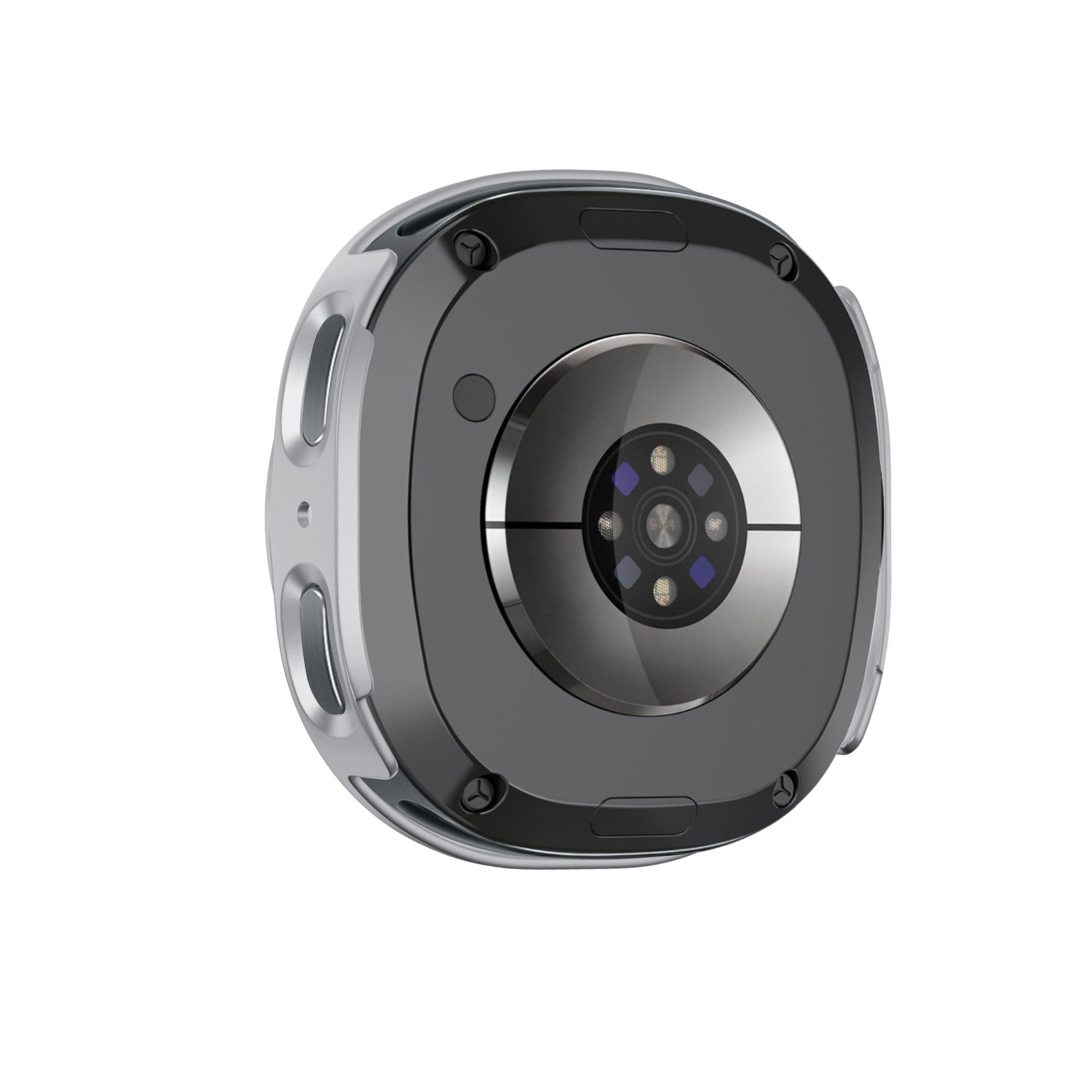 Bandz Samsung Galaxy Watch 8 - 40mm PC hoesje met glas (zilver)