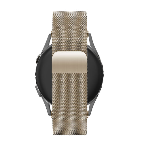 Bandz Garmin Venu 4 - 41mm Milanese loop band (vintage goud)