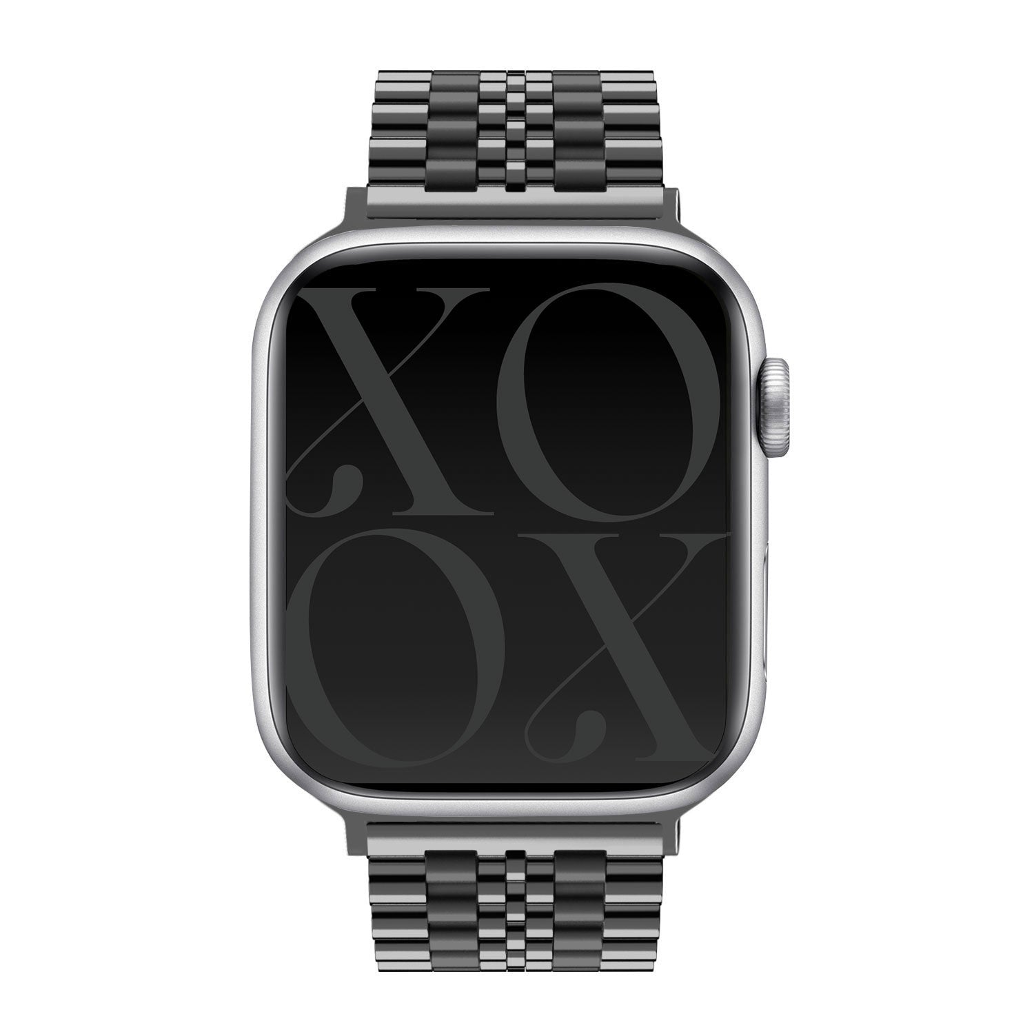 xoxo Wildhearts Apple Watch stalen bandje (zwart)