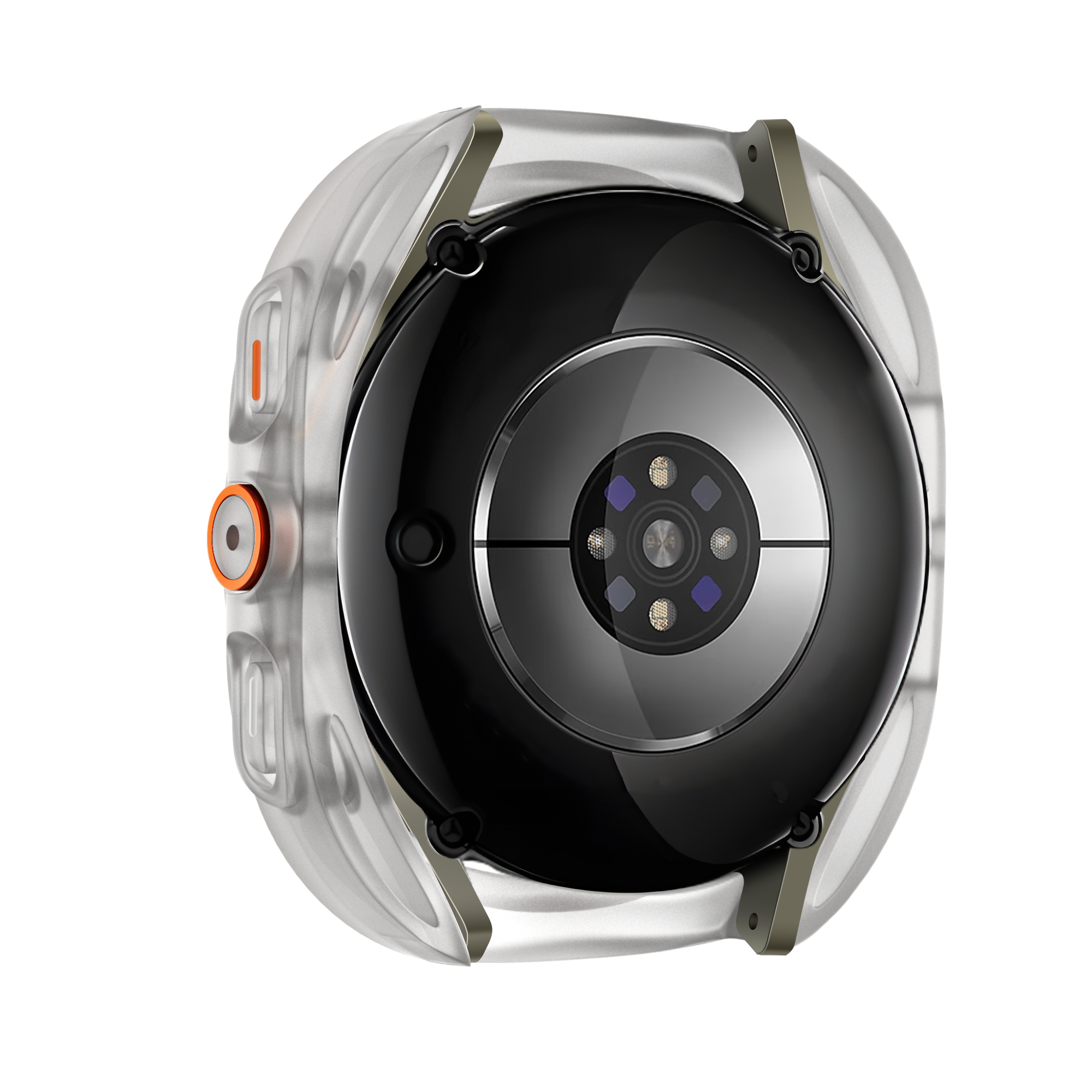 Bandz Samsung Galaxy Watch 7 - 44mm square PC hoesje met glas (frost)