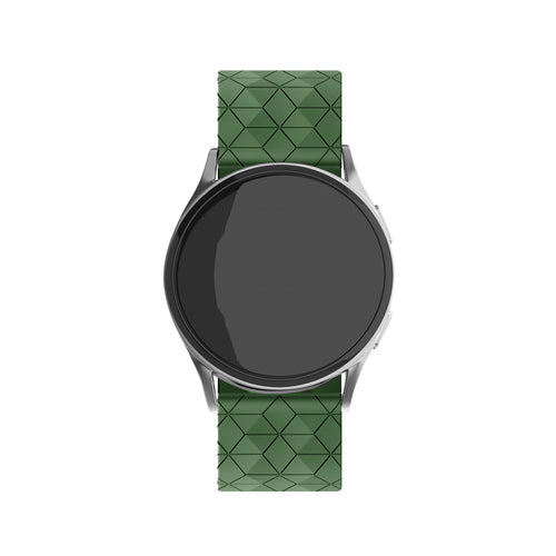 Amazfit Bip U (Pro) silicone hexa band (legergroen)