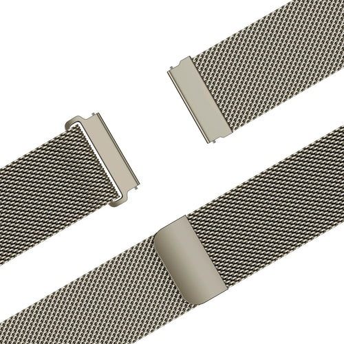 Bandz Huawei Watch 3 (Pro) 'One push' Milanese band (titanium)