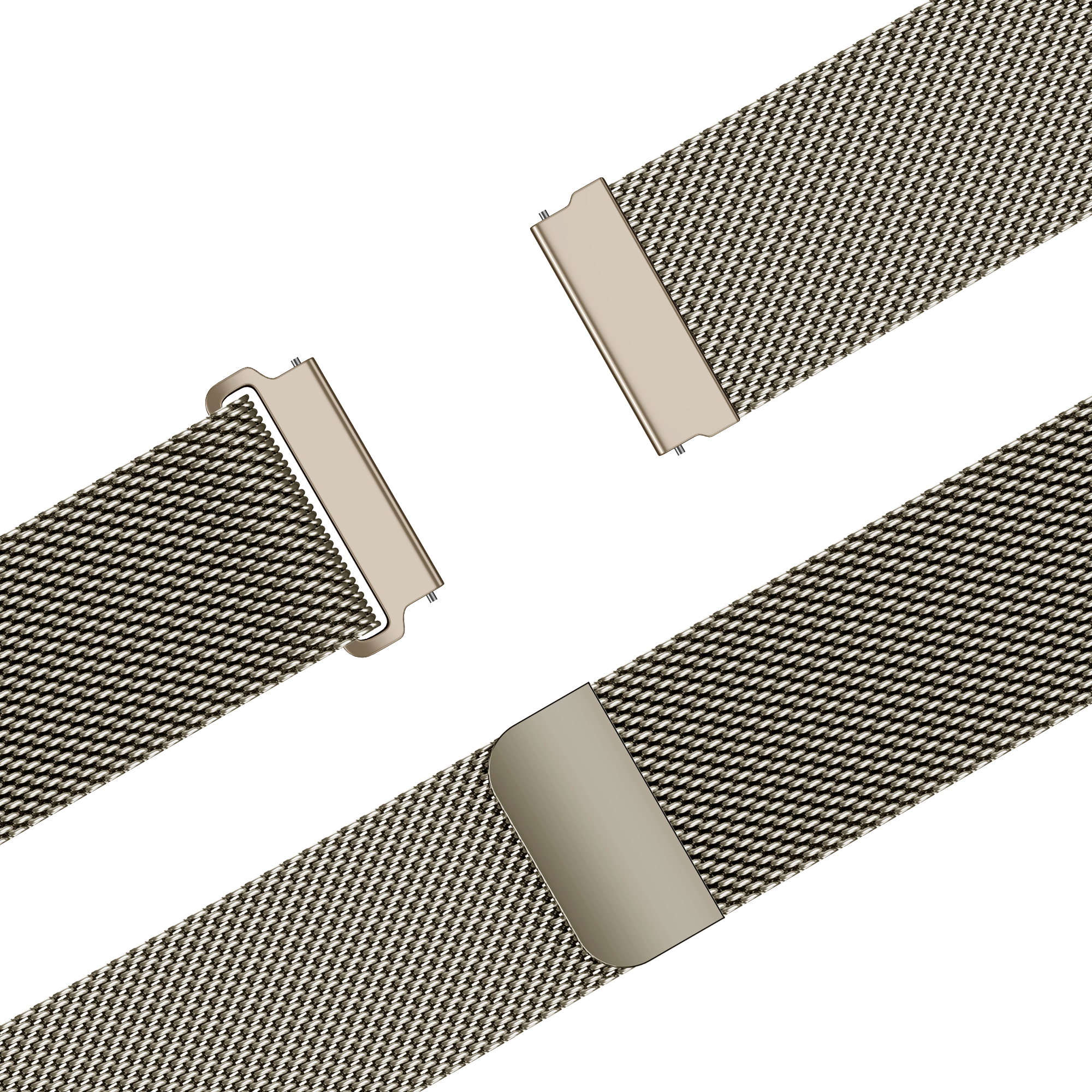Bandz Withings Steel HR - 36mm Milanese band 'Easy fit' (sterrenlicht)
