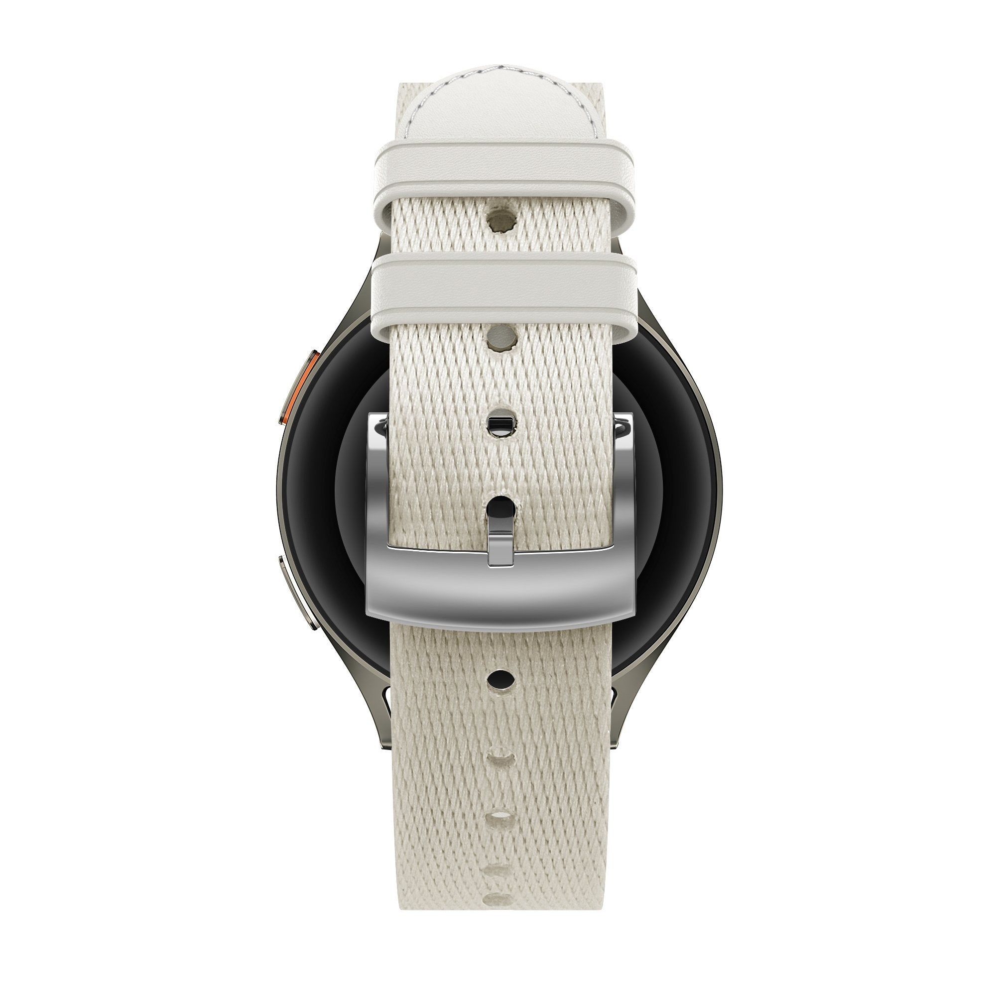 Bandz Fossil Gen 5e - 42mm leren hybrid band 'Easy fit' (sterrenlicht)