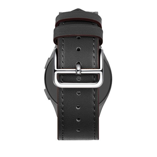 Bandz Oppo Watch X2 Leather Strap 'Deluxe' (Black)
