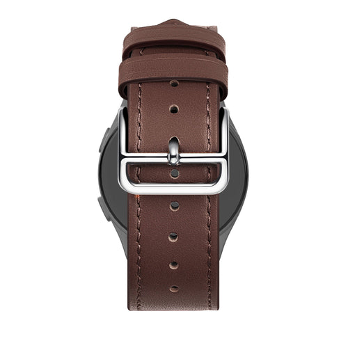 Bandz Huawei Watch GT 6 Pro - 46mm Leather Strap 'Deluxe' (Brown)