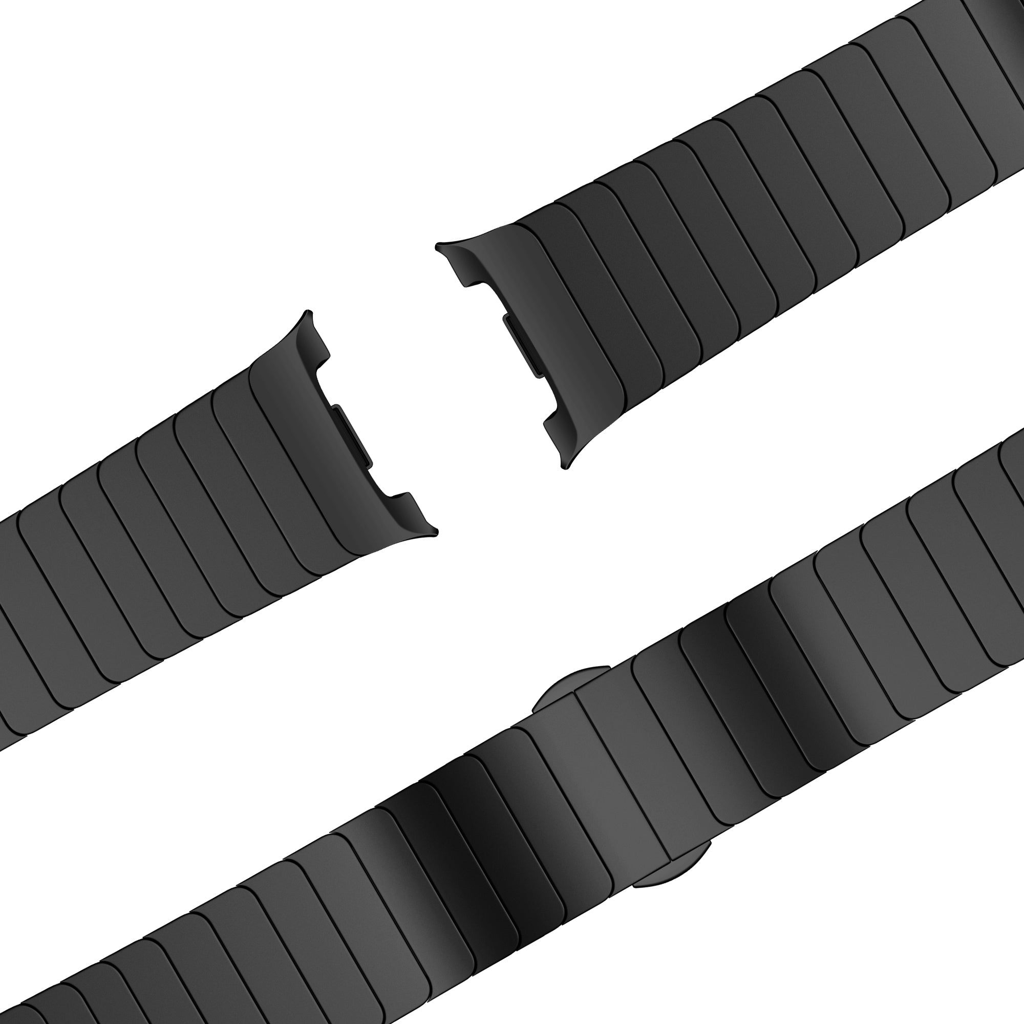 Bandz Samsung Galaxy Watch 8 - 40mm stalen band 'One Bead' (zwart)