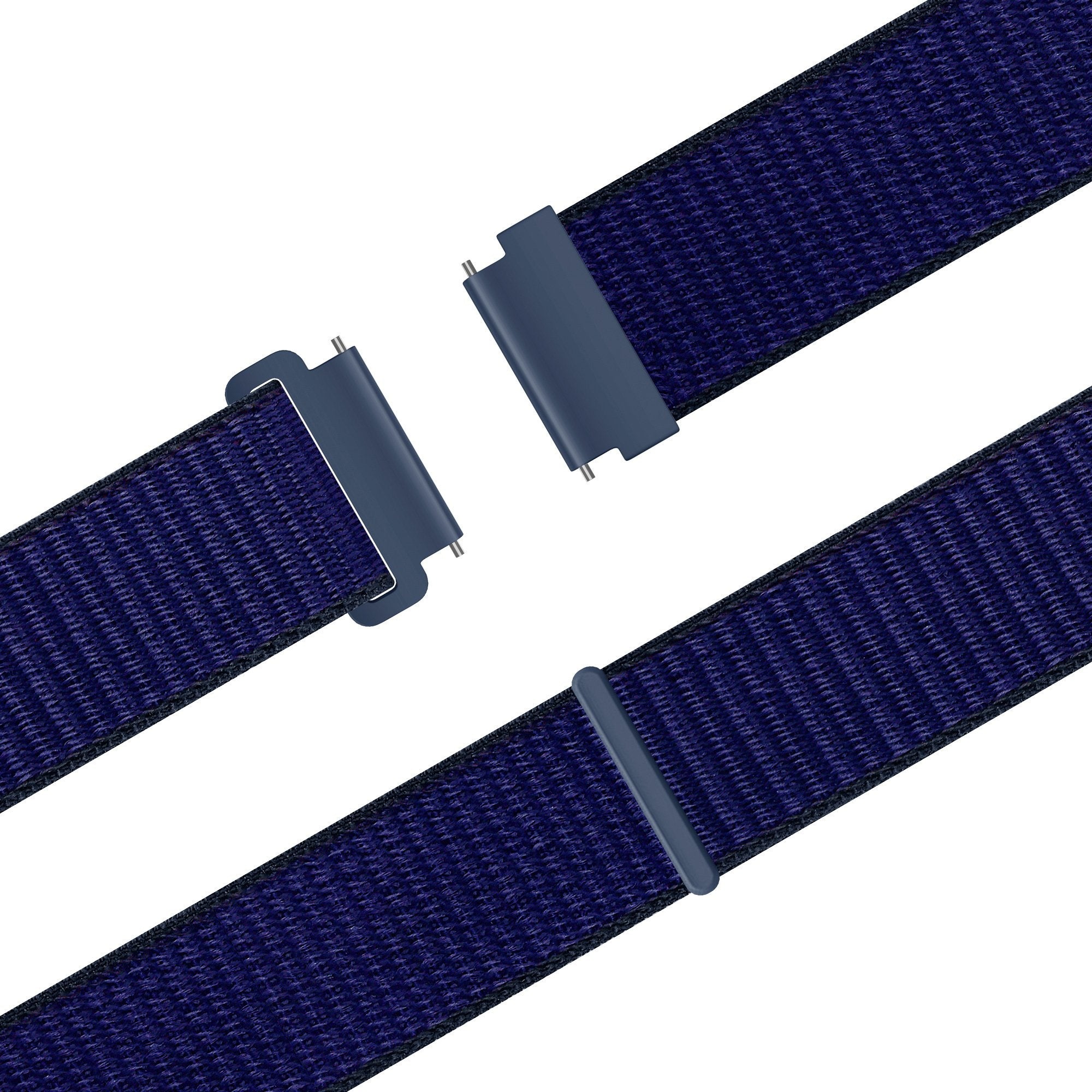 Bandz Samsung Galaxy Watch 6 - 44mm nylon band 'Easy fit' (blauw)