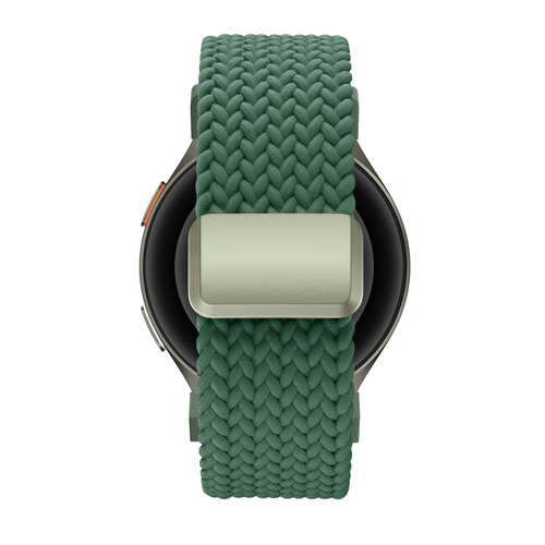 Bandz Samsung Galaxy Watch 4 40mm Braided Strap 'Easy Fit' (Green)