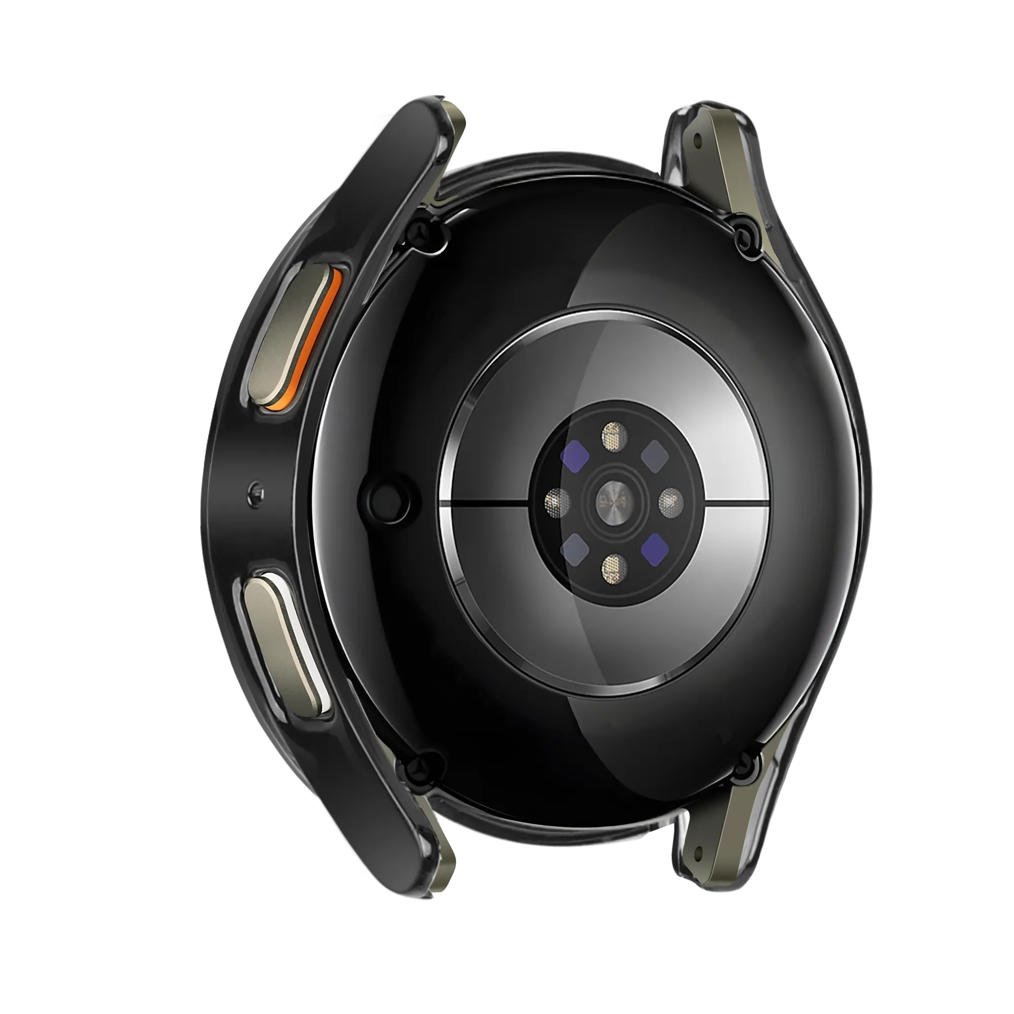 Samsung Galaxy Watch 7 - 40mm Diamond hoesje met glas (zwart)