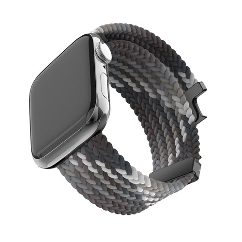 Bandz Apple Watch Ultra gevlochten band met P-buckle (leisteen)