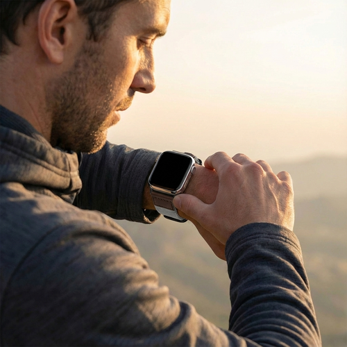 Apple Watch Ultra canvas bandje (grijs)