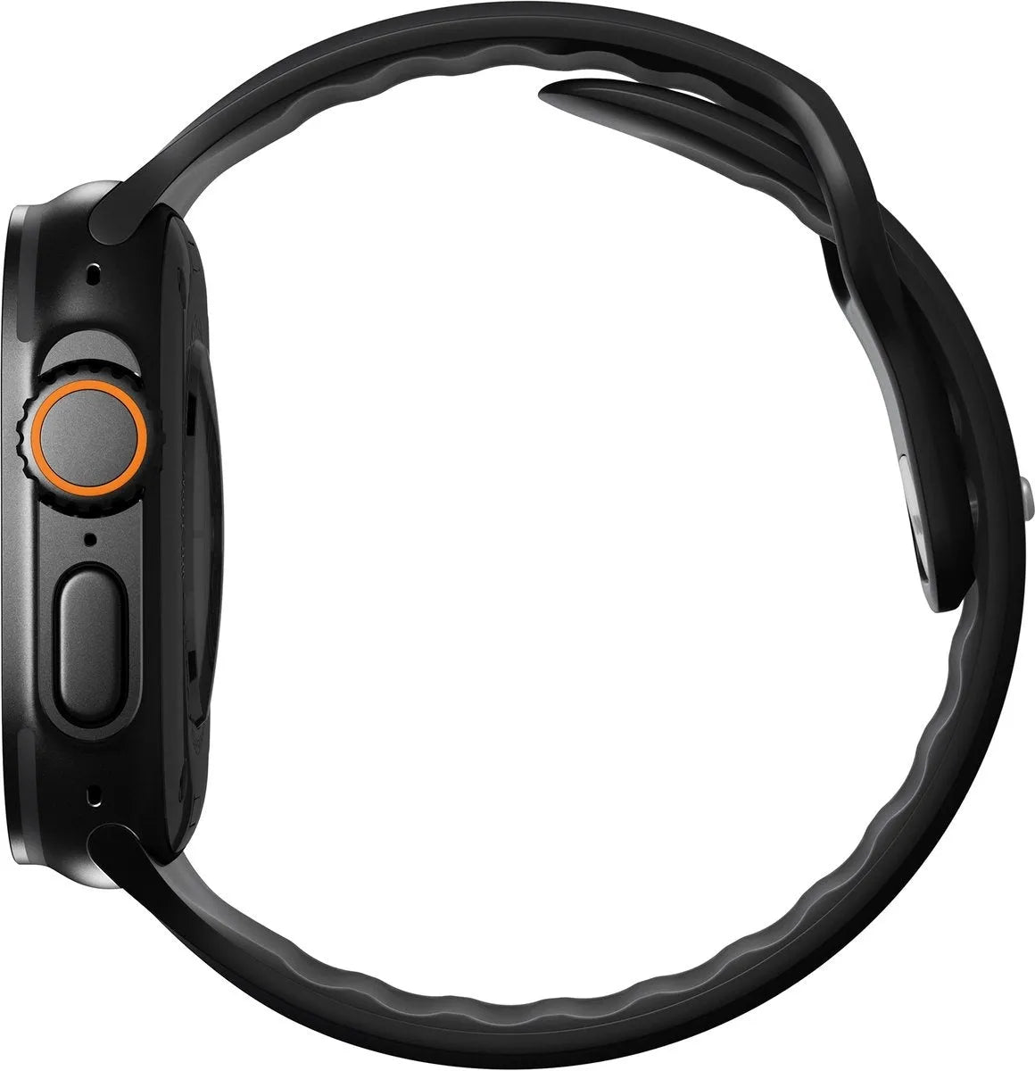Nomad Apple Watch siliconen Tempo bandje (zwart)
