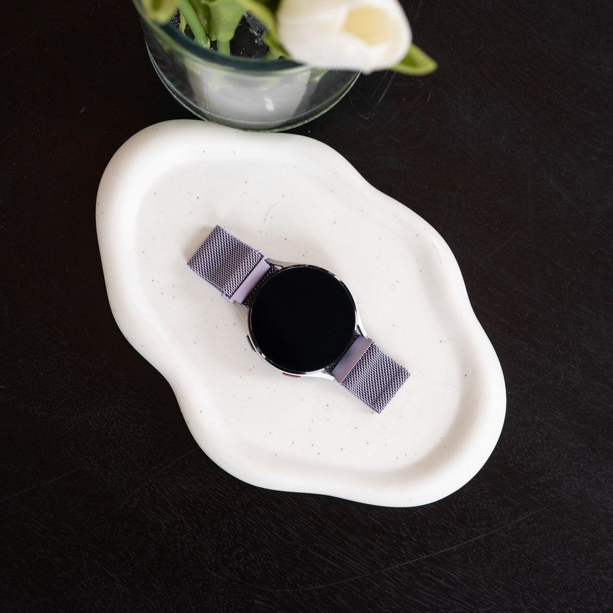 Samsung Galaxy Watch 6 Classic 43mm Milanese band (lichtpaars)