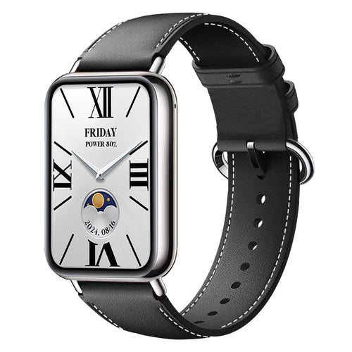 Xiaomi Smart Band 8 Pro leren bandje (zwart)