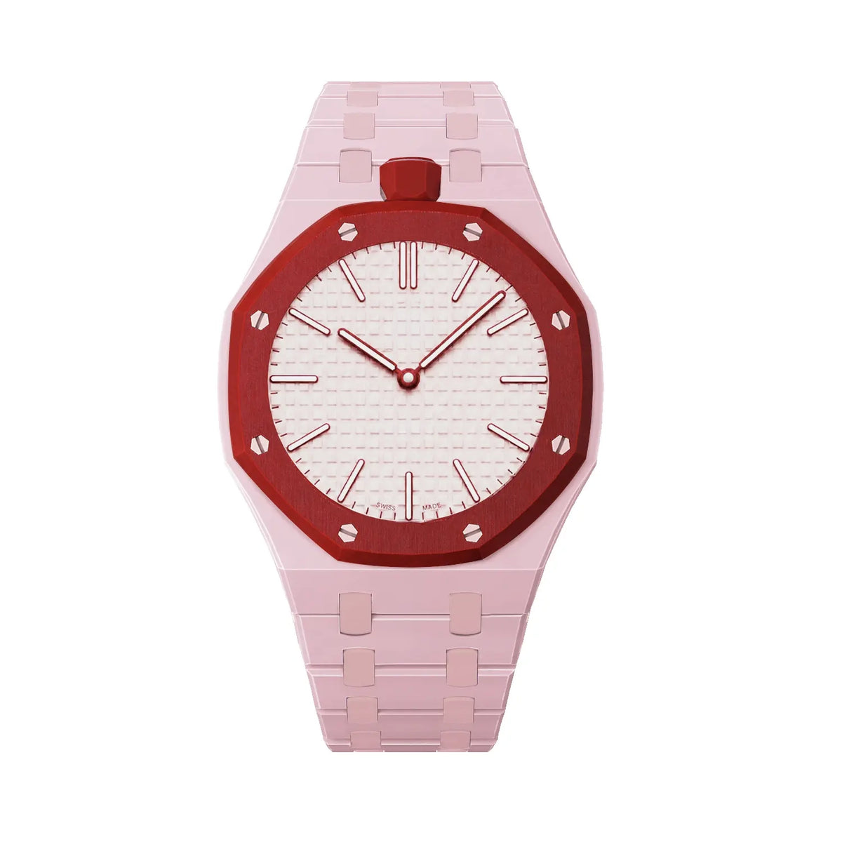 Swatch Royal Pop Bioceramische band - 12 uur (roze)
