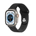 Apple Watch Ultra leren hybrid bandje (zwart)
