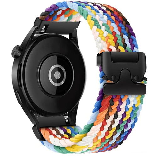 Fossil Gen 5e - 42mm gevlochten band met P-buckle (regenboog)