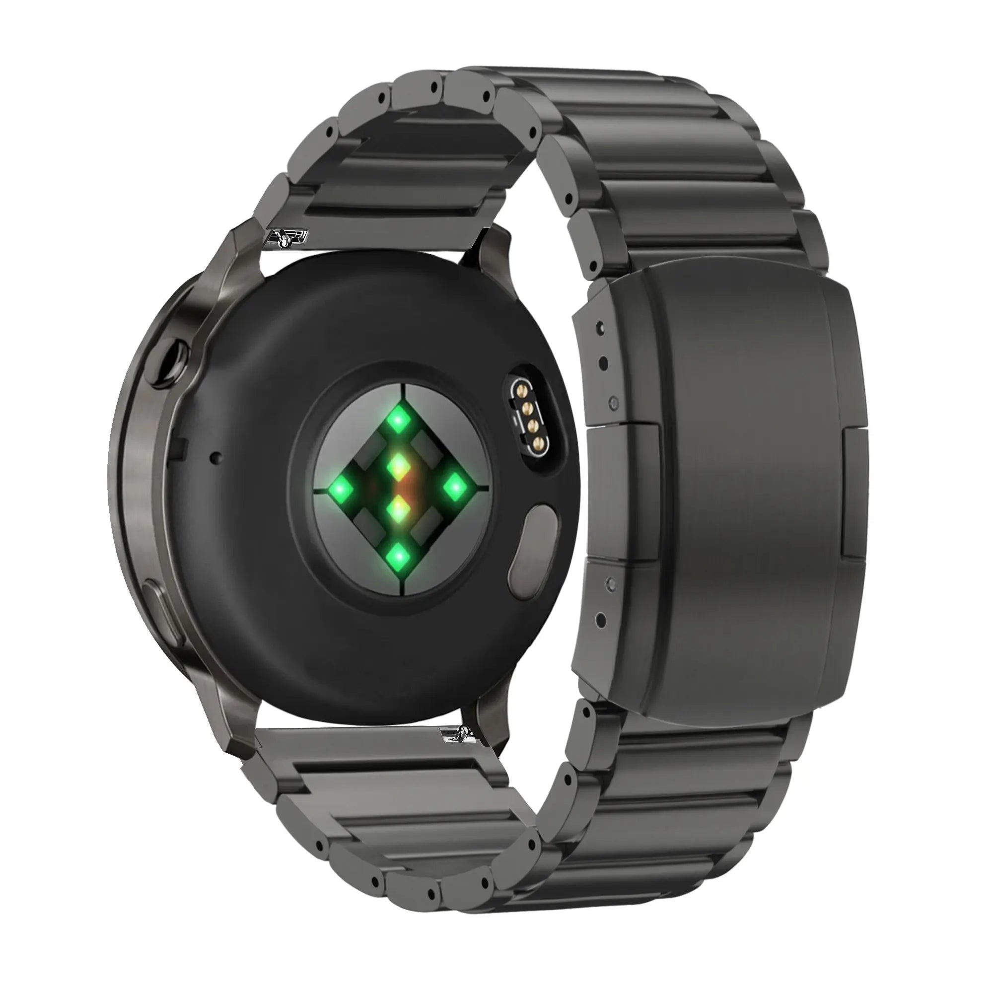Bandz Garmin Venu 4 - 41mm Titanium Link Strap (Black)