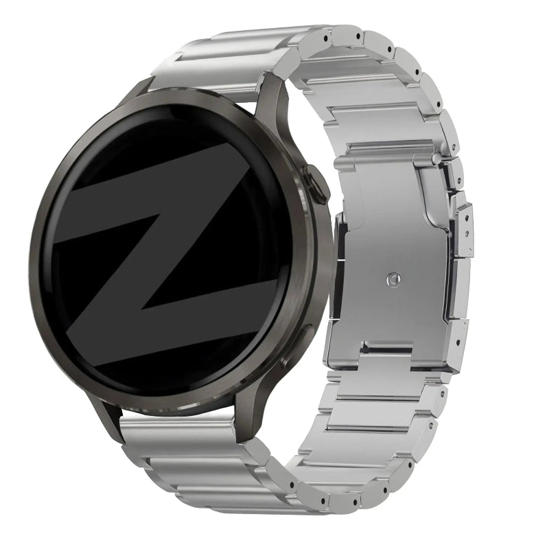 venu 4 41mm titanium link band silver