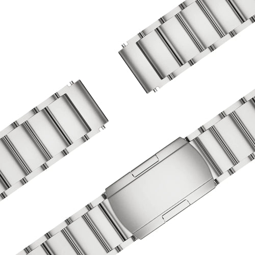 Bandz Garmin Forerunner 265s titanium schakel band (zilver)