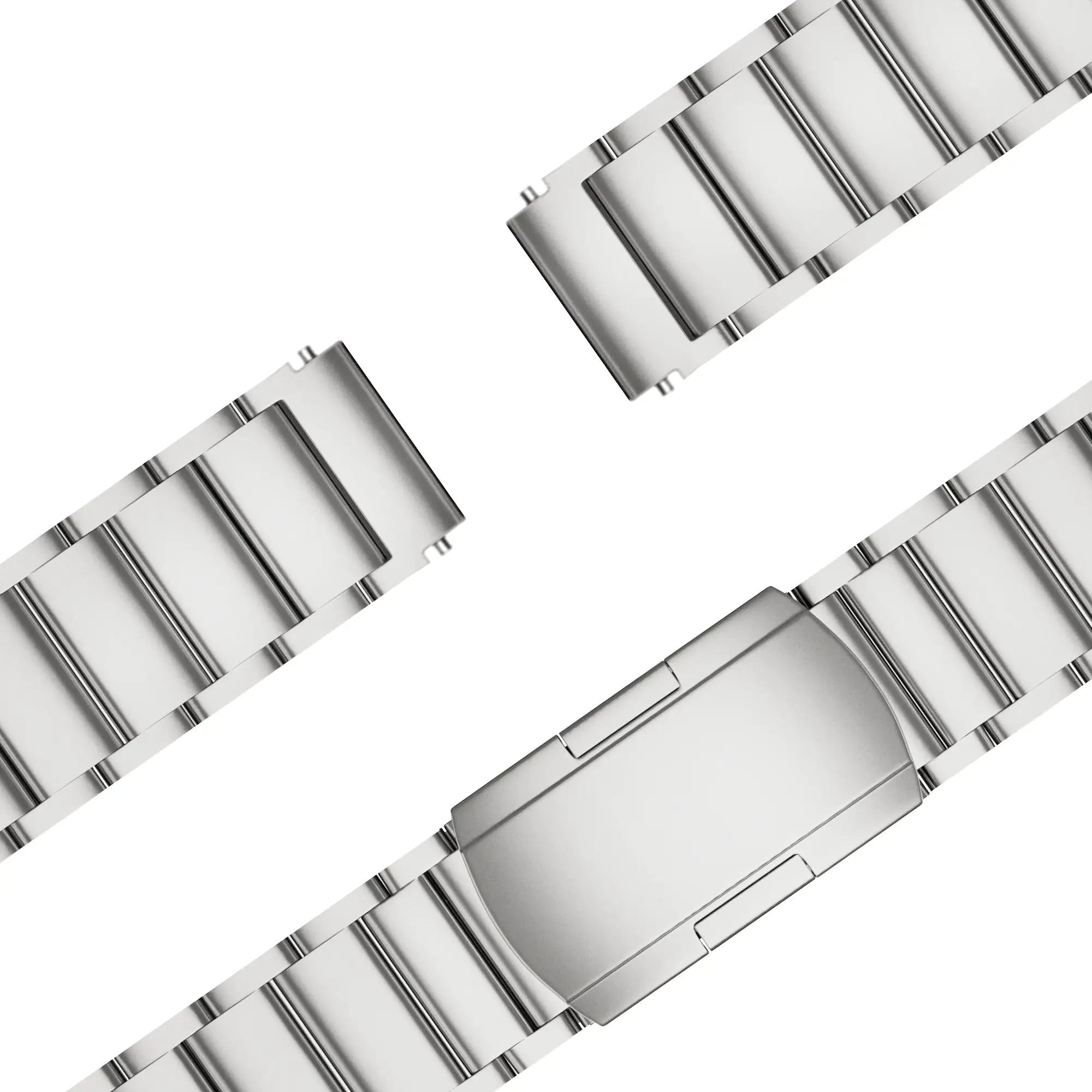 Bandz Garmin Forerunner 265s titanium schakel band (zilver)