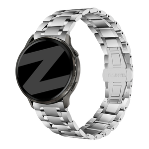 Bandz Garmin Venu 2s stalen schakel band 'Deluxe' (zilver)