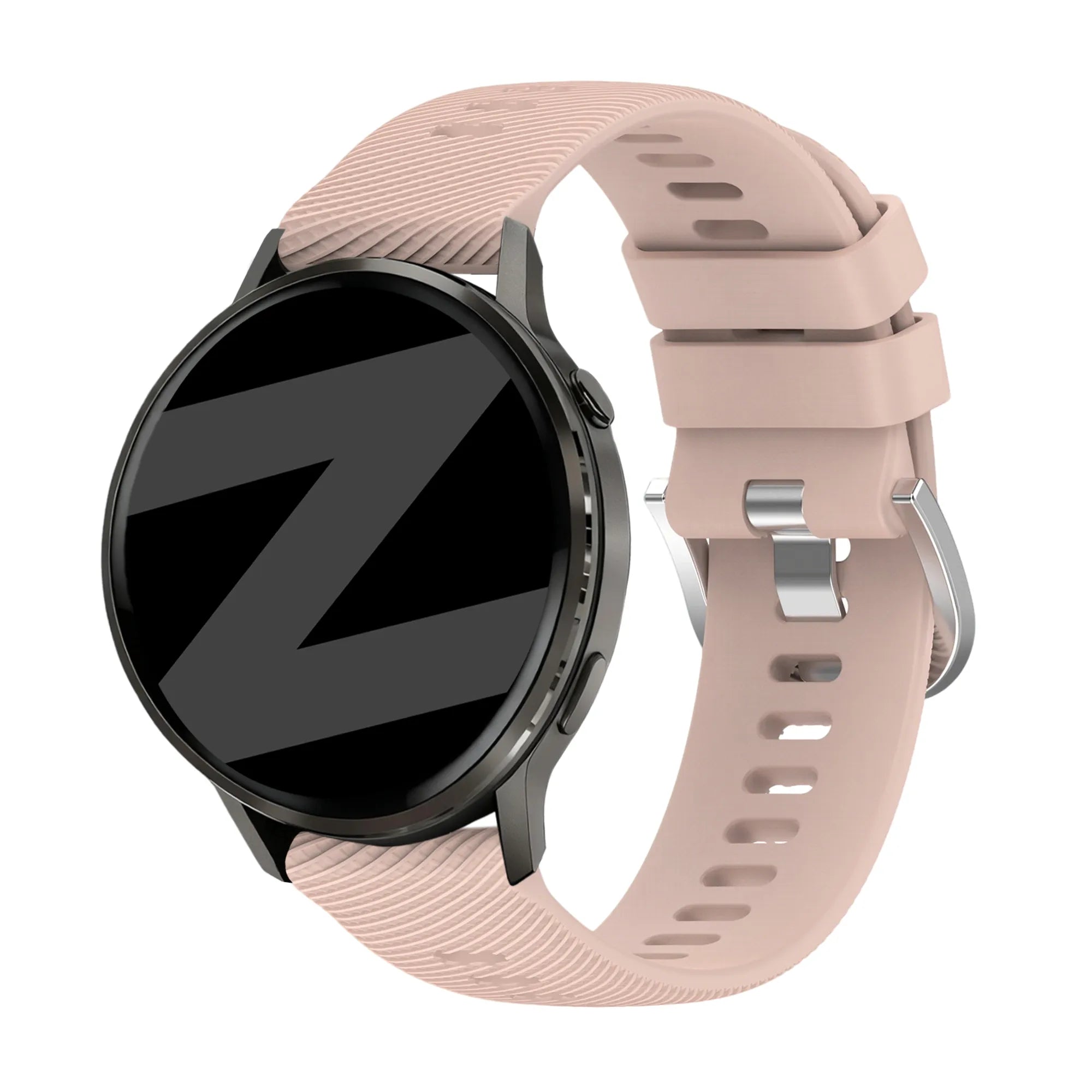 Bandz Garmin Vivomove 3s siliconen band 'Deluxe' (lichtroze)