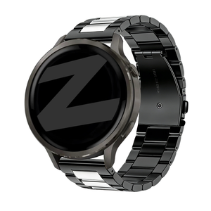 Bandz Garmin Venu 3 stalen band 'Classic' (zwart/zilver)