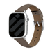 Apple Watch slimfit leren band (donkerbruin)