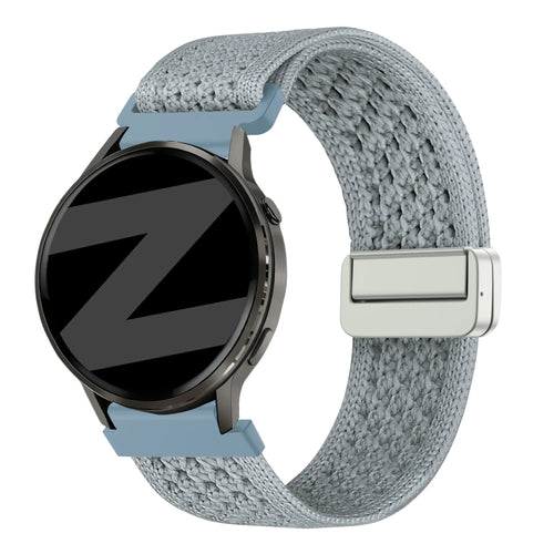 Bandz Oppo Watch X2 Mini vintage nylon band (lichtblauw)