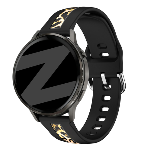 Bandz Gard Pro Health Smartwatch 3 - 41mm dual leopard bandje (zwart)