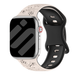 Apple Watch Flower siliconen band (sterrenlicht/zwart)