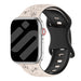 Apple Watch Flower siliconen band (sterrenlicht/zwart)