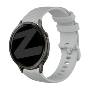 Bandz Garmin Forerunner 570 - 47mm siliconen band 'Premium' (grijs)