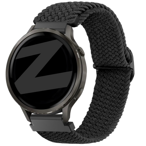 Bandz Garmin Vivomove 3s verstelbare nylon band (zwart)